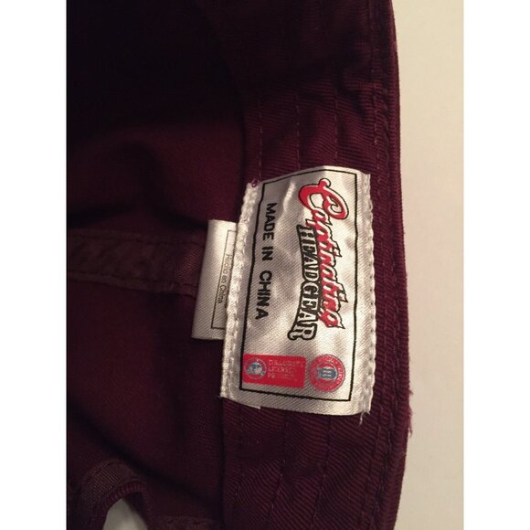 Virginia Tech Hokies Maroon & White Cap Hat Strap-back VT Captivating Headwear - Picture 16 of 16